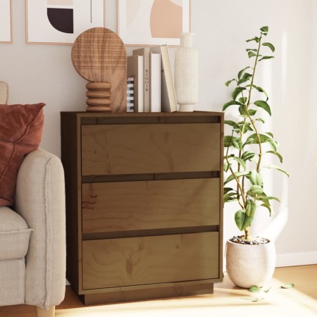 Aparador de madera maciza de pino marrón miel 60x34x75 cm von , Sideboards - Ref: Foro24-813363, Preis: 80,13 €, Rabatt: %