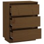 Aparador de madera maciza de pino marrón miel 60x34x75 cm von , Sideboards - Ref: Foro24-813363, Preis: 80,13 €, Rabatt: %