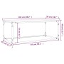 Mesa de centro madera y hierro gris Sonoma 102x50x40 cm | Foro24.es | Tu tienda online para hogar, jardín y más Foro24.es