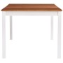 Mesa de comedor de madera de pino blanco y marrón 180x90x73 cm von , Küchen- und Esstische - Ref: Foro24-283408, Preis: 295,0...