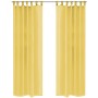 Cortinas de gasa 2 unidades 140x175 cm amarillo von , Vorhänge und Gardinen - Ref: Foro24-132248, Preis: 20,91 €, Rabatt: %