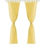 Cortinas de gasa 2 unidades 140x175 cm amarillo von , Vorhänge und Gardinen - Ref: Foro24-132248, Preis: 20,91 €, Rabatt: %