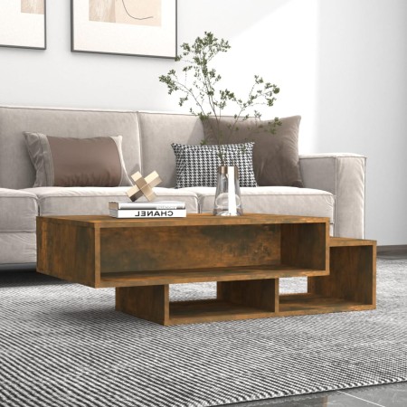 Mesa de centro madera contrachapada roble ahumado 105x55x32 cm by , Coffee table - Ref: Foro24-815981, Price: 64,17 €, Discou...
