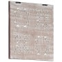 Panel de pared tallado a mano MDF marrón y blanco 40x40x1,5 cm von , Wandverkleidung - Ref: Foro24-321653, Preis: 24,36 €, Ra...