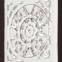 Panel de pared tallado a mano MDF marrón y blanco 40x40x1,5 cm von , Wandverkleidung - Ref: Foro24-321653, Preis: 24,36 €, Ra...