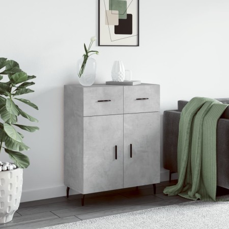 Aparador de madera de ingeniería gris hormigón 69,5x34x90 cm by , Sideboards - Ref: Foro24-828000, Price: 104,77 €, Discount: %