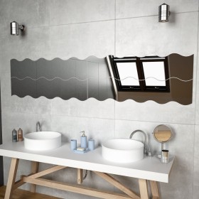 Espejos de pared 4 unidades vidrio ondulado 100x23 cm von , Spiegel - Ref: Foro24-327465, Preis: 69,97 €, Rabatt: %