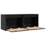 Armarios de pared 2 uds madera maciza pino negro 45x30x35 cm von , Regale und Regale - Ref: Foro24-813444, Preis: 83,44 €, Ra...