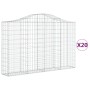 Cestas gaviones 20 uds forma de arco hierro 200x30x120/140 cm by , Pots and planters - Ref: Foro24-3145466, Price: 1,00 €, Di...