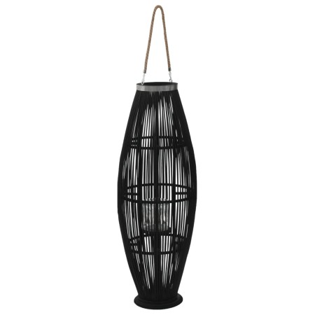 Portavelas colgante bambú negro 95 cm de , Candelabros - Ref: Foro24-246812, Precio: 96,53 €, Descuento: %
