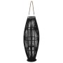 Portavelas colgante bambú negro 95 cm de , Candelabros - Ref: Foro24-246812, Precio: 96,53 €, Descuento: %