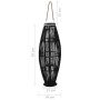 Portavelas colgante bambú negro 95 cm de , Candelabros - Ref: Foro24-246812, Precio: 96,53 €, Descuento: %