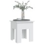Mesa de centro madera de ingeniería blanca 40x40x42 cm by , Coffee table - Ref: Foro24-810244, Price: 26,44 €, Discount: %
