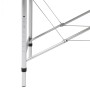 Mesa plegable masaje y accesorios 2 zonas aluminio rojo by , massage tables - Ref: Foro24-110087, Price: 162,26 €, Discount: %