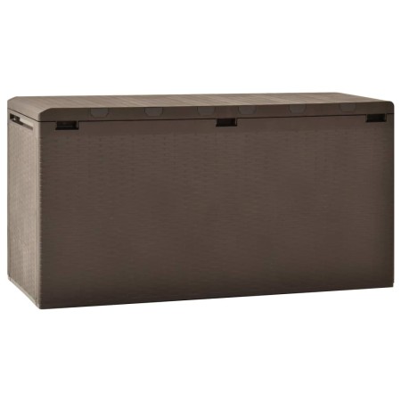 Caja de almacenamiento de jardín marrón 114x47x60 cm de , Cajas de almacenaje para exteriores - Ref: Foro24-49447, Precio: 10...