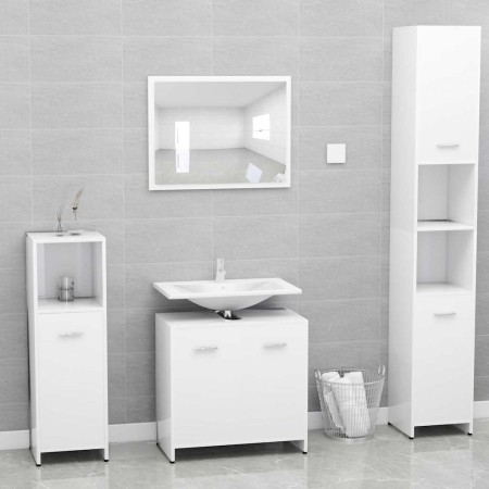 Conjunto de muebles de baño madera contrachapada blanco von , Badezimmermöbel - Ref: Foro24-802579, Preis: 72,07 €, Rabatt: %