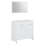 Conjunto de muebles de baño madera contrachapada blanco von , Badezimmermöbel - Ref: Foro24-802579, Preis: 72,07 €, Rabatt: %