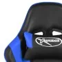 Silla gaming giratoria PVC azul de vidaXL, Sillones para videojuegos - Ref: Foro24-20490, Precio: 168,93 €, Descuento: %