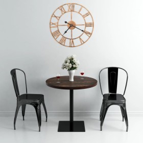 Reloj de pared de metal dorado 40 cm by , Wall clocks - Ref: Foro24-283860, Price: 44,78 €, Discount: %