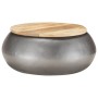 Mesa de centro de madera maciza de mango gris 68x68x30 cm by , Coffee table - Ref: Foro24-323531, Price: 176,19 €, Discount: %