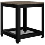 Mesita auxiliar MDF y hierro gris y negro 40x40x45 cm by , Side tables - Ref: Foro24-286080, Price: 58,79 €, Discount: %