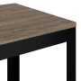 Mesita auxiliar MDF y hierro gris y negro 40x40x45 cm by , Side tables - Ref: Foro24-286080, Price: 58,79 €, Discount: %