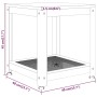 Mesita auxiliar MDF y hierro gris y negro 40x40x45 cm by , Side tables - Ref: Foro24-286080, Price: 58,79 €, Discount: %