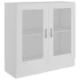 Vitrine aus weißem Sperrholz, 82,5 x 30,5 x 80 cm von vidaXL, Bücherregale und Regale - Ref: Foro24-802741, Preis: 61,70 €, R...