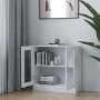 Vitrine aus weißem Sperrholz, 82,5 x 30,5 x 80 cm von vidaXL, Bücherregale und Regale - Ref: Foro24-802741, Preis: 61,70 €, R...