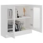 Vitrine aus weißem Sperrholz, 82,5 x 30,5 x 80 cm von vidaXL, Bücherregale und Regale - Ref: Foro24-802741, Preis: 61,70 €, R...