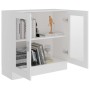 Vitrine aus weißem Sperrholz, 82,5 x 30,5 x 80 cm von vidaXL, Bücherregale und Regale - Ref: Foro24-802741, Preis: 63,19 €, R...
