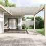 Toldo vertical blanco 250x420 cm tela oxford de , Sombrillas - Ref: Foro24-148187, Precio: 43,51 €