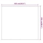 Toldo vertical blanco 250x420 cm tela oxford de , Sombrillas - Ref: Foro24-148187, Precio: 43,51 €
