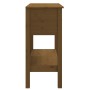 Mesa consola de madera maciza de pino marrón miel 75x35x75 cm by , Side tables - Ref: Foro24-814622, Price: 140,03 €, Discoun...