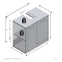 FMD Armario para lavabo de baño con 2 puertas matera oscuro old style von , Badezimmerwaschtische - Ref: Foro24-429457, Preis...