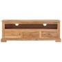 Mueble de TV madera maciza de acacia marrón 110x30x40 cm von , TV-Möbel - Ref: Foro24-337850, Preis: 237,08 €, Rabatt: %