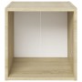 Muebles TV 4 uds contrachapada blanco y roble Sonoma 37x35x37cm von , TV-Möbel - Ref: Foro24-805515, Preis: 61,90 €, Rabatt: %