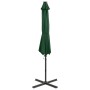 Sombrilla de jardín voladiza con palo y luces LED verde 300 cm by , Umbrellas - Ref: Foro24-312329, Price: 191,39 €, Discount: %