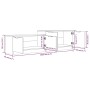 Mueble de TV madera contrachapada gris hormigón 158,5x36x45 cm de , Muebles TV - Ref: Foro24-811488, Precio: 90,88 €, Descuen...