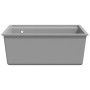 Fregadero de cocina con rebosadero granito gris by , Sinks - Ref: Foro24-147062, Price: 183,07 €, Discount: %