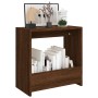 Mesa auxiliar madera contrachapada roble marrón 50x26x50 cm by , Side tables - Ref: Foro24-826631, Price: 30,33 €, Discount: %