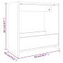 Mesa auxiliar madera contrachapada roble marrón 50x26x50 cm by , Side tables - Ref: Foro24-826631, Price: 30,33 €, Discount: %