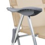 Sillas de camping plegables reposapiés 2 uds textilene crema de , Sillas de jardín - Ref: Foro24-360147, Precio: 162,75 €, De...