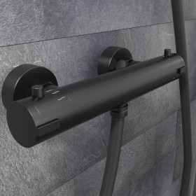 SCHÜTTE Grifo termostático para ducha LONDON 5,5 cm negro mate by , Faucets - Ref: Foro24-434563, Price: 112,01 €, Discount: %