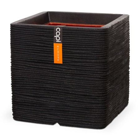 Capi Maceta cuadrada Nature Rib negro 50x50 cm von , Töpfe und Pflanzgefäße - Ref: Foro24-429055, Preis: 138,35 €, Rabatt: %