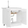 Armario inferior contrachapada blanco brillo 80x46x81,5 cm de vidaXL, Armarios de cocina - Ref: Foro24-801201, Precio: 71,49 ...