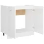 Armario inferior contrachapada blanco brillo 80x46x81,5 cm de vidaXL, Armarios de cocina - Ref: Foro24-801201, Precio: 71,49 ...