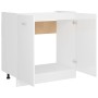 Unterschrank aus glänzend weißem Sperrholz, 80 x 46 x 81,5 cm von vidaXL, Küchenschränke - Ref: Foro24-801201, Preis: 72,71 €...