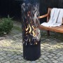 Esschert Design Brasero Flames de acero al carbono negro FF408 de , Chimeneas - Ref: Foro24-422498, Precio: 229,60 €, Descuen...