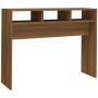 Mesa consola madera contrachapada roble marrón 105x30x80 cm von , Seitentische - Ref: Foro24-815941, Preis: 48,85 €, Rabatt: %